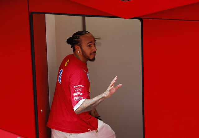 Formula One F1 - Spanish Grand Prix - Circuit de Barcelona-Catalunya, Barcelona, Spain - May 31, 2025 Ferrari's Lewis Hamilton after qualifying REUTERS/Juan Medina