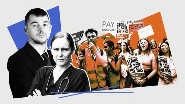 Melissa Ryan and Ross Nieuwoudt of the BMA represent resident doctors, formerly known as junior doctors