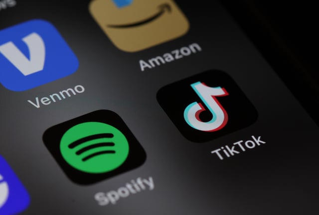 SAN ANSELMO, CALIFORNIA - DECEMBER 06: In this photo illustration, the TikTok logo is displayed on an iPhone screen on December 06, 2024 in San Anselmo, California. A three-judge panel of the U.S. Court of Appeals in Washington, D.C., has upheld a law mandating China-based ByteDance to sell the popular social media app TikTok or face a ban in the United States. ByteDance has until January 19, 2025 to sell the company. (Photo Illustration by Justin Sullivan/Getty Images)
