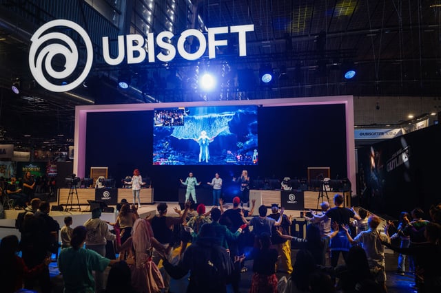 Le stand Ubisoft de la Paris Games Week, en octobre 2024.