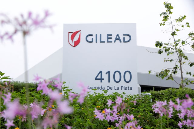 Gilead Sciences in Oceanside, California, U.S., April 29, 2020. REUTERS/Mike Blake/File Photo