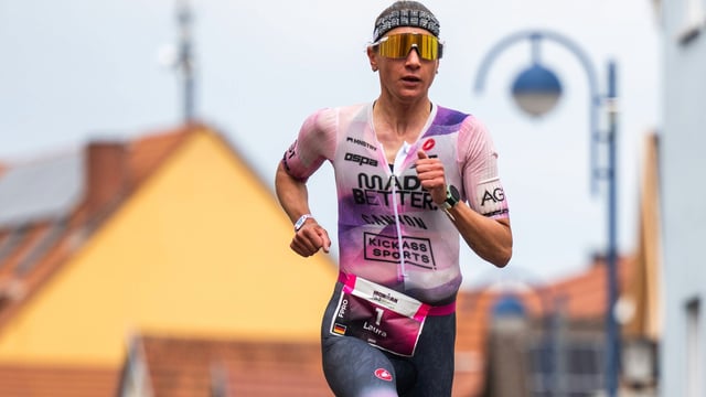 Weltmeisterin Laura Philipp auf der Laufstrecke