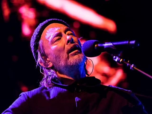 MELBOURNE, AUSTRALIA - OCTOBER 29: Thom Yorke performs at Sidney Myer Music Bowl on October 29, 2024 in Melbourne, Australia. (Photo by Naomi Rahim/WireImage)
