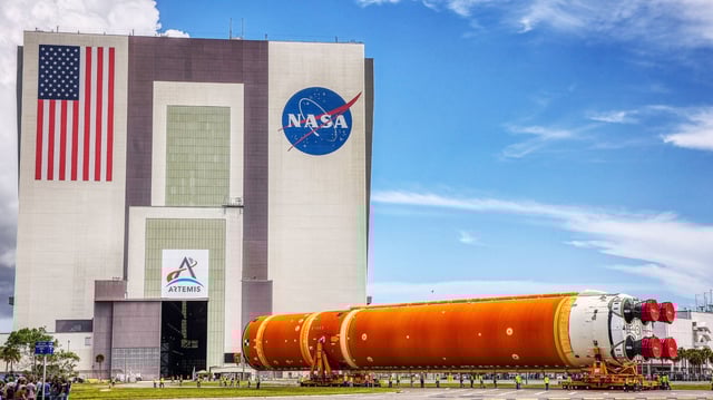 Die Space Launch System-Rakete der NASA 