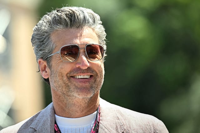 Patrick Dempsey looks on ahead of the Formula One Monaco Grand Prix at the Circuit de Monaco, on May 25, 2025. 