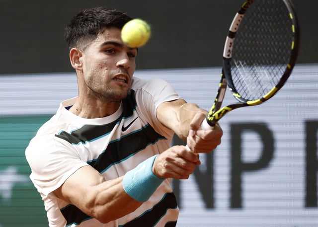Roland Garros: Ben Shelton - Carlos Alcaraz.