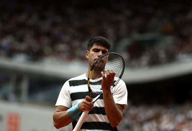 Roland Garros: Ben Shelton - Carlos Alcaraz.