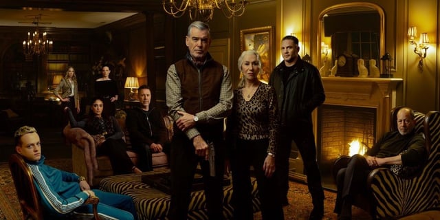 The Harrigan family in 'MobLand' (2025).