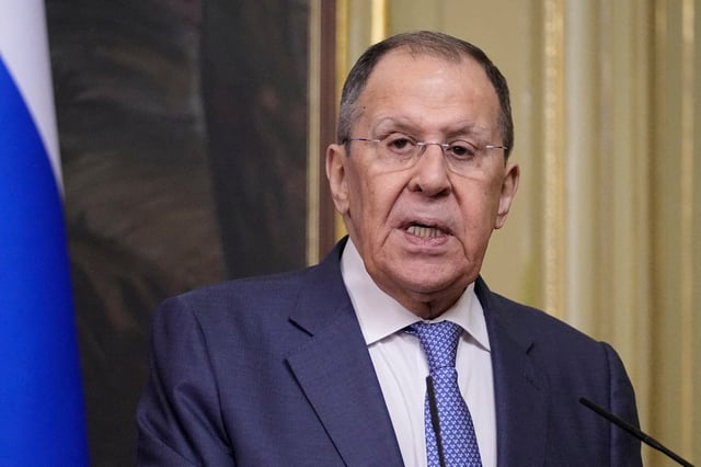 Russian Foreign Minister Sergei Lavrov speaks during a press conference following a meeting with Turkish Foreign Minister Hakan Fidan in Moscow, Russia, May 27, 2025. Pavel Bednyakov/Pool via REUTERS/File Photo