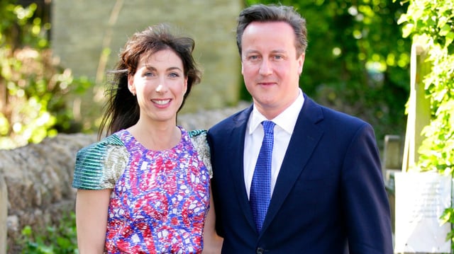 Samantha and David Cameron