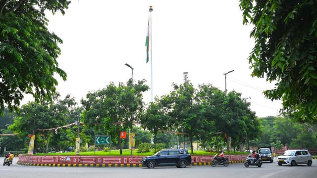 Roundabout near Talkatora stadium. (HT Archive)