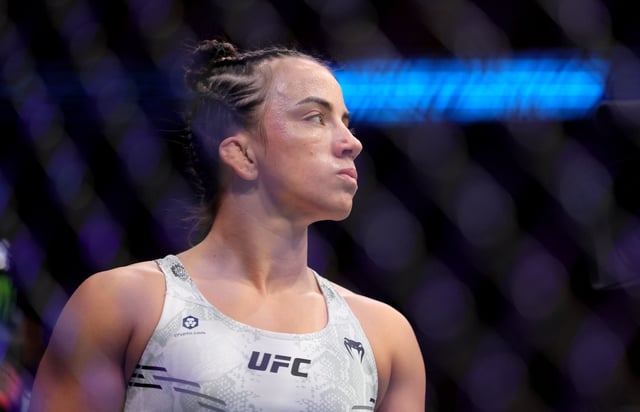 Mar 9, 2024; Miami, Florida, USA; Maycee Barber before her fight with Katlyn Cerminara (not shown) during UFC 299 at Kayesa Center. Mandatory Credit: Sam Navarro-USA TODAY Sports/File Photo
