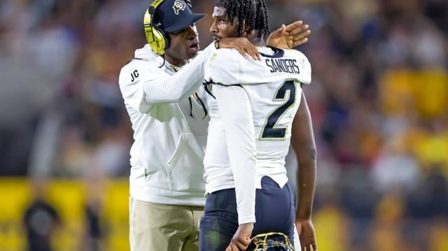 Deion Sanders and Shedeur Sanders