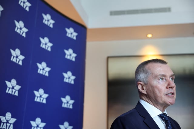 IATA Director General Willie Walsh speaks during an interview with Reuters in Dubai, United Arab Emirates, June 2, 2024. REUTERS/Amr Alfiky/File Photo