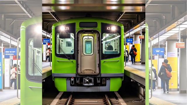 Delhi Metro Green Line Extension from Inderlok to Indraprastha. (AI-generated image)