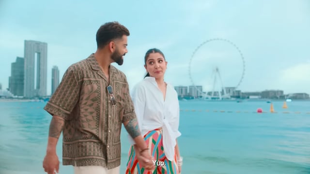 Virat Kohli and Anushka Sharma in a new ad for Dubai Tourism.