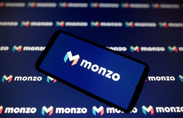A smartphone displays a Monzo logo in this illustration taken January 6, 2020. REUTERS/Dado Ruvic/Illustration/File Photo