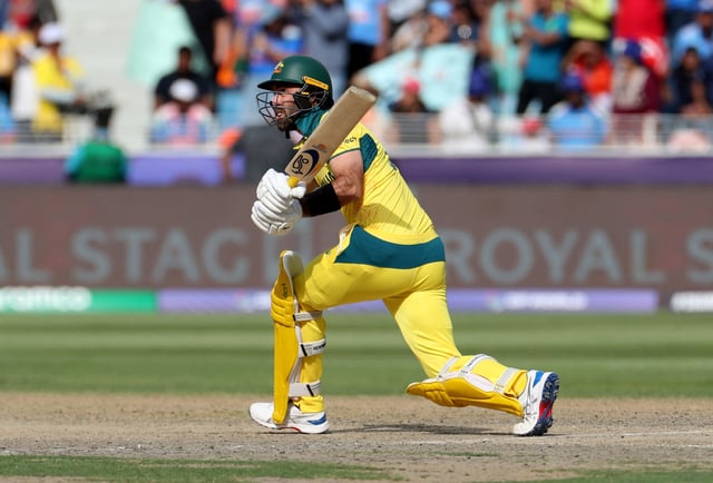 Cricket - ICC Men's Champions Trophy - Semi Final - India v Australia - Dubai International Stadium, Dubai, United Arab Emirates - March 4, 2025 Australia's Glenn Maxwell in action REUTERS/Satish Kumar/File Photo
