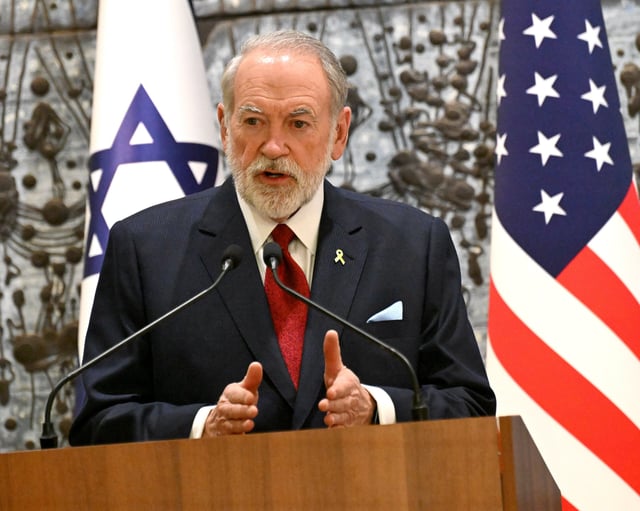 Der US-Botschafter für Israel, Mike Huckabee, konterte die Aussagen des französischen Präsidenten Emmanuel Macron. (Archivbild).