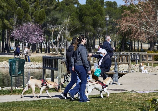 Parque de Las Cruces, en Carabanchel