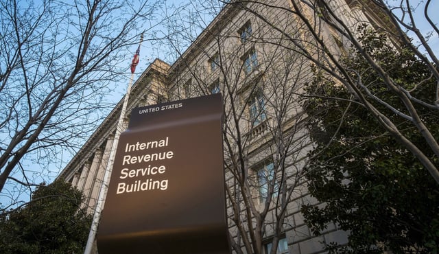 File photo: the Internal Revenue Service Headquarters (IRS) building is seen in Washington.