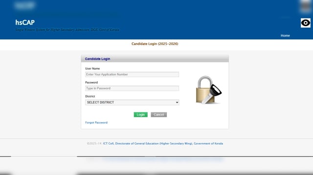 Kerala HSCAP Plus One First Allotment Result Out at hscap.kerala.gov.in