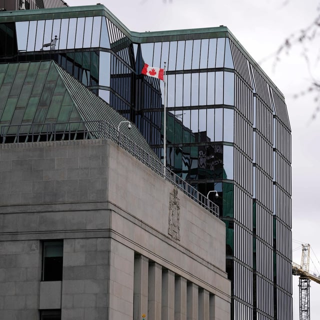 The Bank of Canada is seen in Ottawa, on Wednesday, April 16, 2025. THE CANADIAN PRESS/Justin Tang