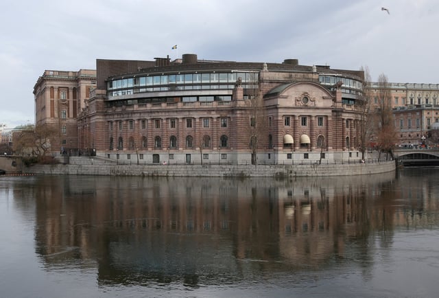 A view of a building of Sweden's parliament in Stockholm, Sweden, February 25, 2024. REUTERS/ Tom Little/File Photo