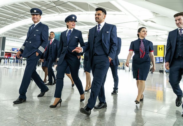 British Airways flight crew. A British Airways flight attendant was arrested last week after allegedly being discovered naked and dancing inside a business class restroom mid-flight on a transatlantic journey from San Francisco International Airport to London Heathrow, according to multiple reports and police statements.