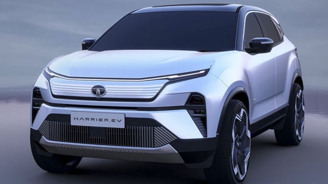 The Tata Harrier EV was first revealed during the Bharat Mobility Global Auto Expo 2025