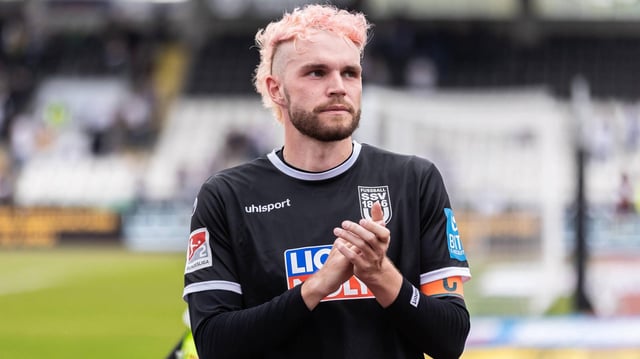 Philipp Strompf im Trikot des SSV Ulm