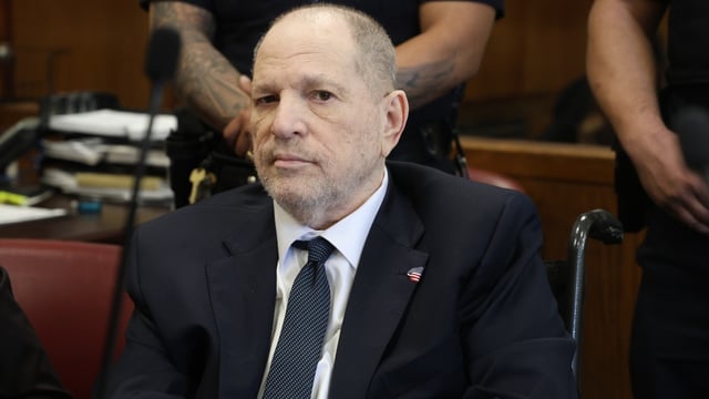 Harvey Weinstein appears in State Supreme Court on April 29 in New York City. (Credit: Jefferson Siegel-Pool/Getty Images)