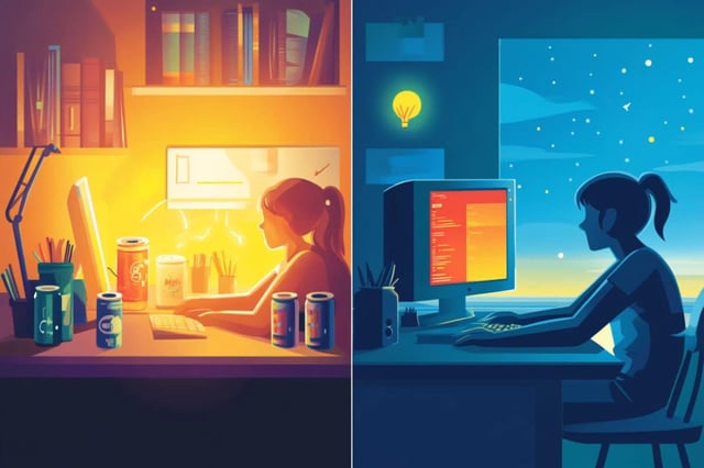 During a week-long protocol, participants also wore a wrist actigraph to estimate sleep midpoint and duration, and at bedtime they completed an assessment of impulsivity. Credit: Neuroscience News