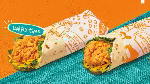 Popeyes chicken wraps