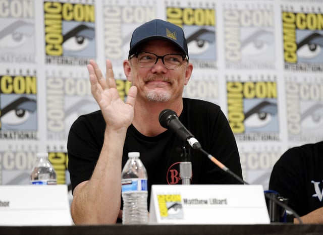 SAN DIEGO, CALIFORNIA - JULY 20: Matthew Lillard speaks at the Creating An RPG Empire panel during 2023 Comic-Con International: San Diego at San Diego Convention Center on July 20, 2023 in San Diego, California.