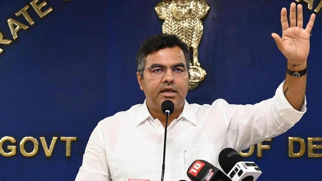 Delhi cabinet minister Parvesh Verma (HT Photo)
