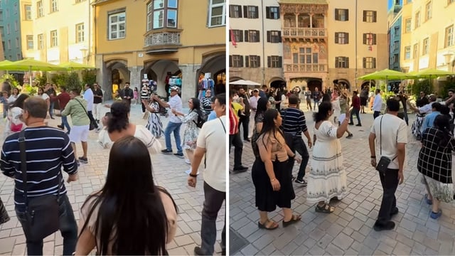  Indian travellers under fire for performing Garba on Austria street. 