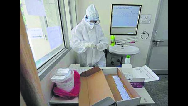 A second Covid-19 case has been confirmed in Ferozepur on Monday. The patient is a 39-year-old railway employee. (HT File)