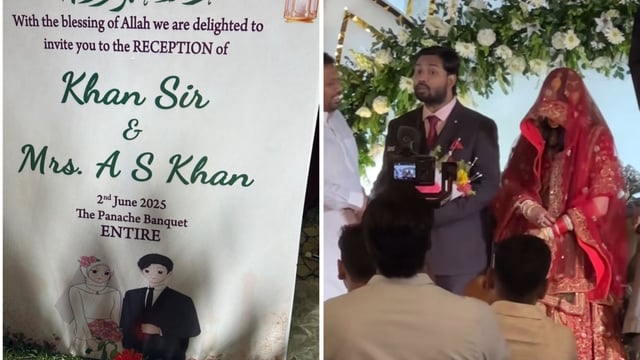 The couple got married in a quiet ceremony on May 7.