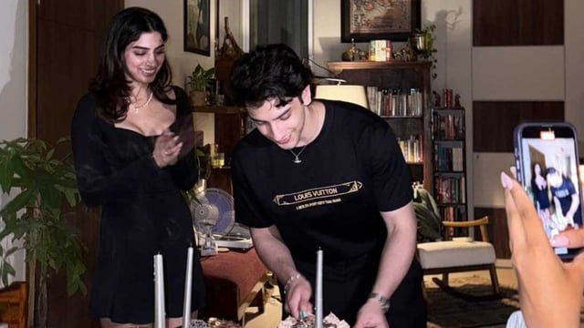 Khushi Kapoor and Vedang Raina at latter's birthday party