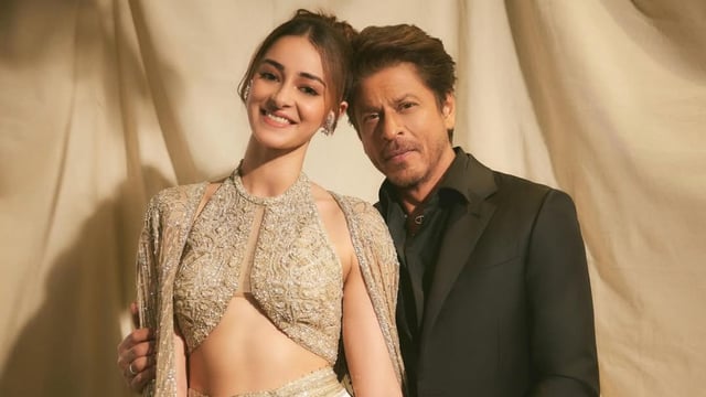 Ananya Panday with Shah Rukh Khan