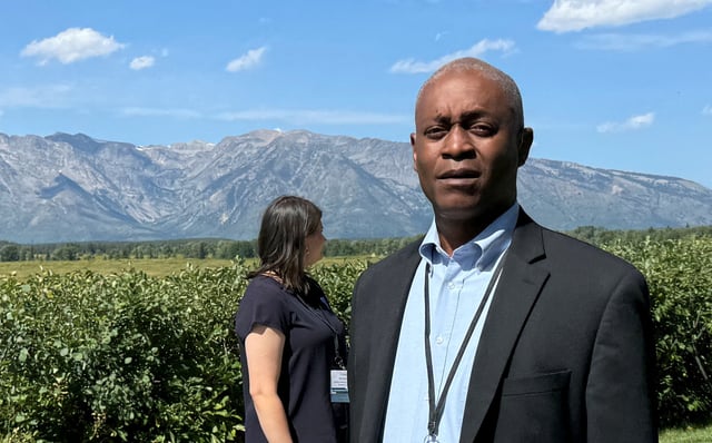 Federal Reserve Bank of Atlanta President Raphael Bostic attends the Kansas City Fed's annual economic symposium in Jackson Hole, Wyoming, U.S., August 24, 2024. REUTERS/Ann Saphir/File Photo