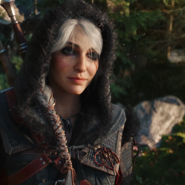 Ciri smiling.