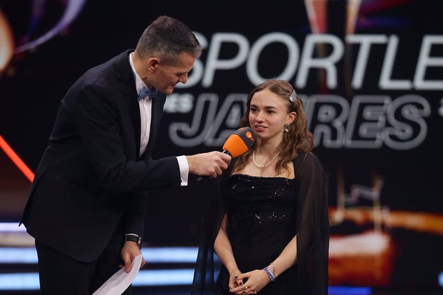Auf großer Bühne: Klara Bleyer beim „Sportler des Jahres“