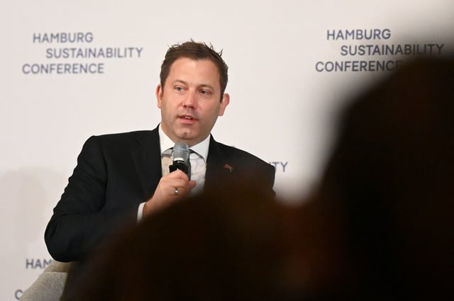 Vizekanzler Lars Klingbeil bei der „Hamburg Sustainability Conference“
