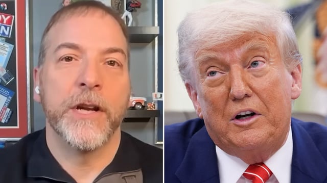 Chuck Todd and President Donald Trump. (Youtube / Getty Images)
