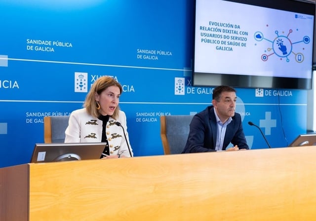Natalia Lobato y Benigno Rosón, este martes en rueda de prensa