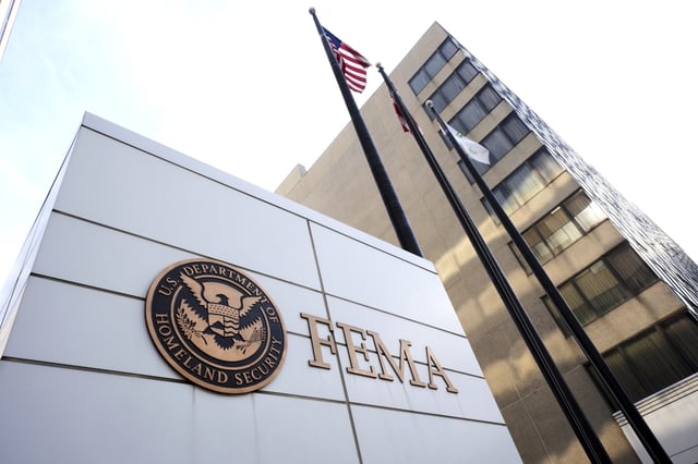This is the Federal Emergency Management Agency headquarters in Washington, D.C., on Monday, May 5, 2025. (AP Photo/Gene J. Puskar)
