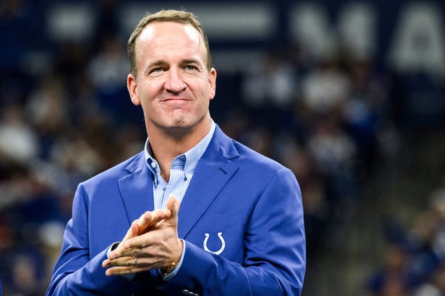 Former Indianapolis Colts quarterback Peyton Manning in Indianapolis on Oct. 30, 2022.