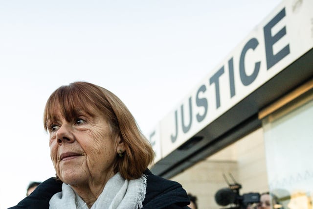 Gisèle Pelicot quitte le palais de justice d’Avignon après le plaidoyer final de la défense, à Avignon, le 16 décembre 2024.